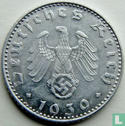 Empire allemand 50 reichspfennig 1939 (B - aluminium) - Image 1