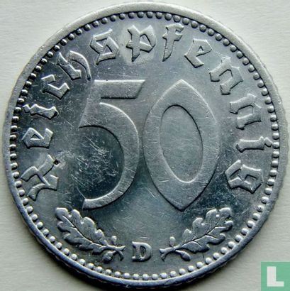 Duitse Rijk 50 reichspfennig 1942 (D) - Afbeelding 2