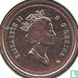 Canada 1 cent 1998 (zinc recouvert de cuivre - avec W) - Image 2