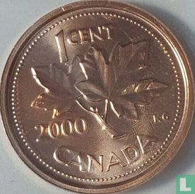 Kanada 1 Cent 2000 (verkupferten Zink - mit W) - Bild 1