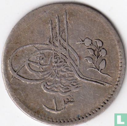 Egypte 1 qirsh  AH1293-3 (1878) - Afbeelding 2
