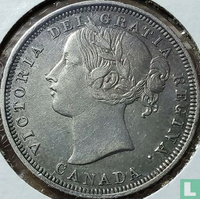 Canada 20 cents 1858 - Image 2