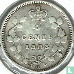 Canada 5 cents 1883 - Image 1