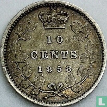Canada 10 cents 1858 - Afbeelding 1