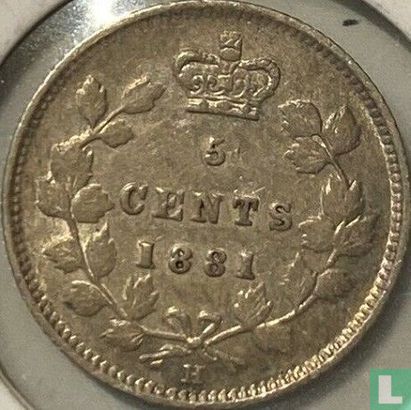 Canada 5 cents 1881 - Image 1