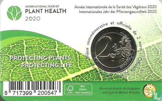 België 2 euro 2020 (coincard - NLD) "International year of plant health" - Afbeelding 2