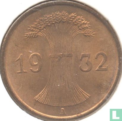 Duitse Rijk 1 reichspfennig 1932 - Afbeelding 1