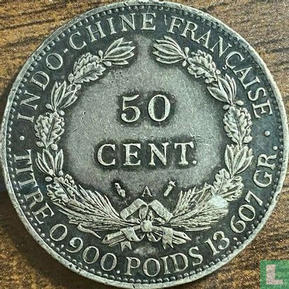 Französisch-Indochina 50 Centime 1895 - Bild 2