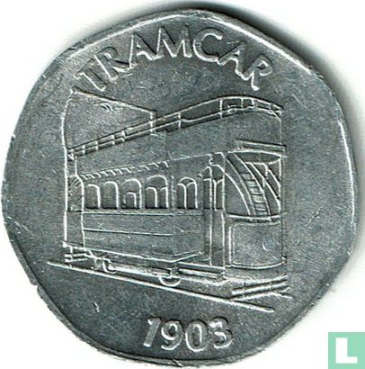 Verenigd Koninkrijk 20 pence 1903 - Tramcar 1903 - Image 1