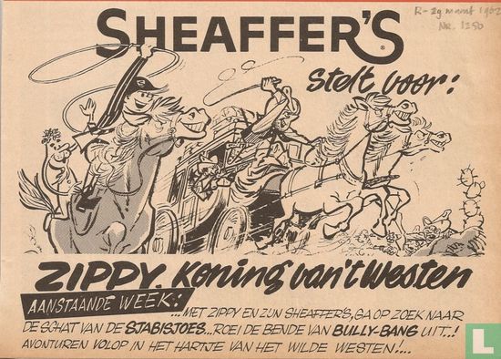 Sheaffer's stelt voor: Zippy, koning van 't Westen