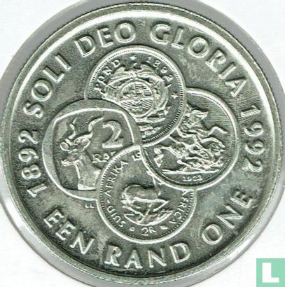 South Africa 1 rand 1992 "Centenary of South African coinage" - Image 2