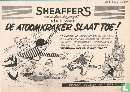 Sheaffer's "de vulpen der jeugd!" stelt voor: de atoomkraker slaat toe!