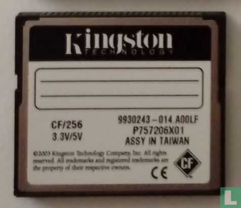 Kingston CompactFlash kaart 256 Mb - Afbeelding 2