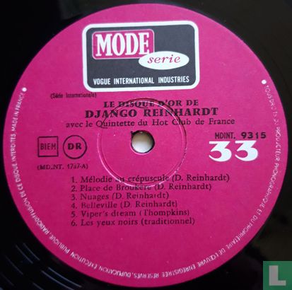 Le disque d'or de Django Reinhardt - Afbeelding 3