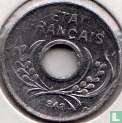 Indochine française 5 centimes 1943 (tranche lisse) - Image 1