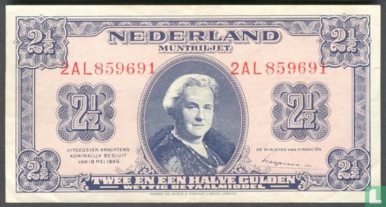 2,5 niederländische Gulden - Bild 1