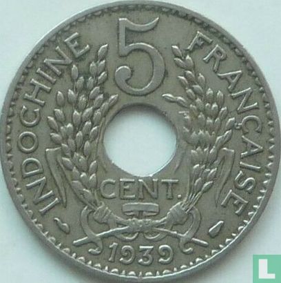 French Indochina 5 centimes 1939 - Image 1