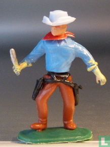 Cowboy mit Messer (blaues Hemd) - Bild 1
