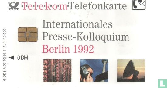 Internationales Presse - Kolloquium Berlin - Afbeelding 1