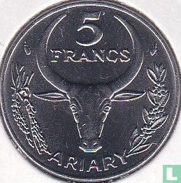 Madagaskar 5 francs 1976 - Afbeelding 2