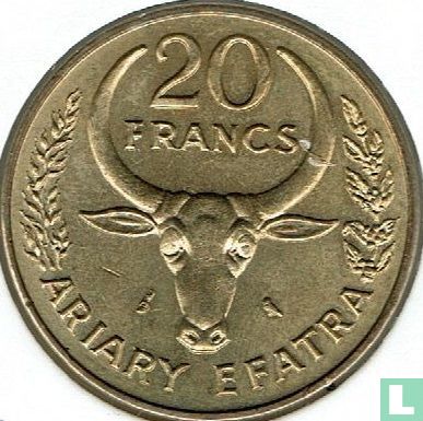 Madagascar 20 francs 1971 "FAO" - Image 2