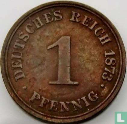 German Empire 1 pfennig 1873 (A) - Image 1