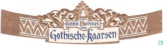 Firma Gebr. Bolsius 1870 Gothische Kaarsen - Afbeelding 1