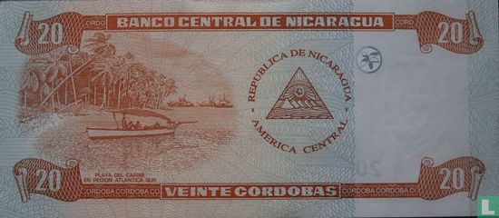 Nicaragua 20 Cordobas 2006 - Image 2