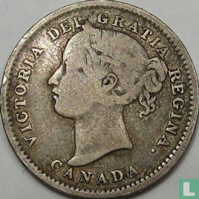 Canada 10 cents 1899 (petit 9) - Image 2