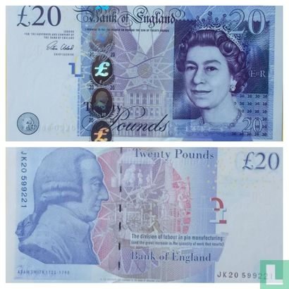 United Kingdom 20 pounds 2015
