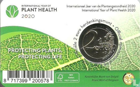 België 2 euro 2020 (coincard - FRA) "International year of plant health" - Afbeelding 2