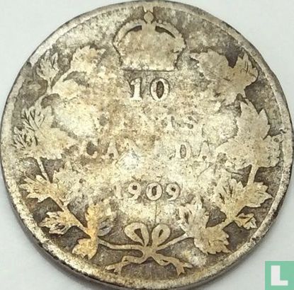 Canada 10 cents 1909 (type 2) - Image 1