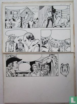 Studio Vandersteen / Jeff Broeckx - originele slotpagina (p.28) - Bessy 109 - De schoolmeester - (1973) - Afbeelding 1