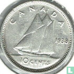 Canada 10 cents 1938 - Afbeelding 1