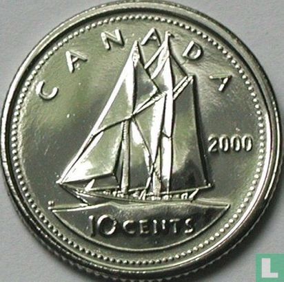 Canada 10 cents 2000 (nickel - with W) - Image 1