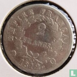 Frankrijk 2 francs 1812 (Q) - Afbeelding 1
