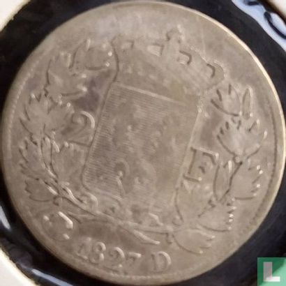 France 2 francs 1827 (D) - Image 1