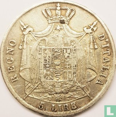 Koninkrijk Italië 5 lire 1811 (M) - Afbeelding 2