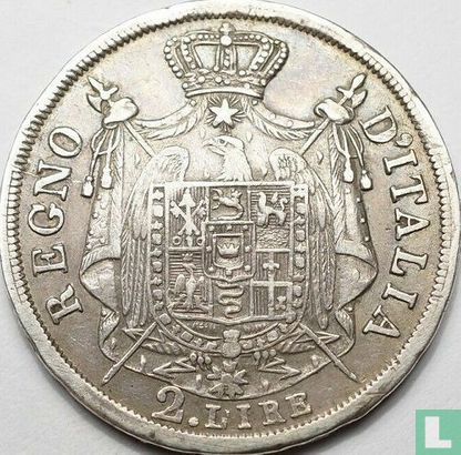 Koninkrijk Italië 2 lire 1811 (M) - Afbeelding 2