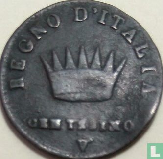 Koninkrijk Italië 1 centesimo 1810 (V) - Afbeelding 2