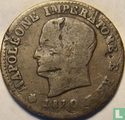 Royaume d'Italie 1 centesimo 1810 (M) - Image 1