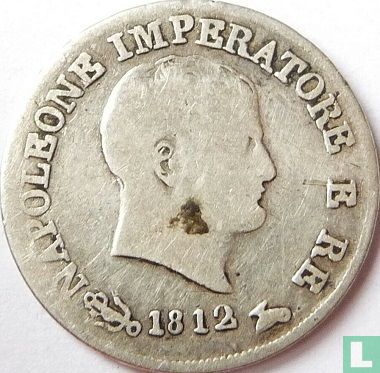 Kingdom of Italy 10 soldi 1812 (V) - Image 1