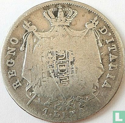 Kingdom of Italy 1 lira 1808 (M) - Image 2
