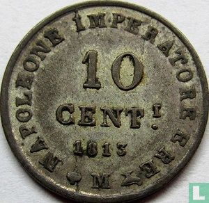 Koninkrijk Italië 10 centesimi 1813 - Afbeelding 1