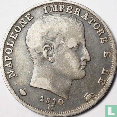 Koninkrijk Italië 1 lira 1810 (M) - Afbeelding 1