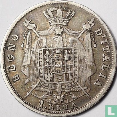Koninkrijk Italië 1 lira 1810 (M) - Afbeelding 2