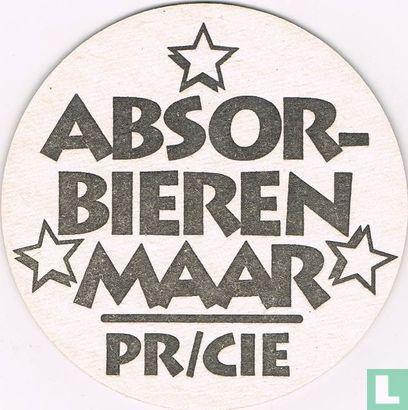 Absor-bieren - maar - pr/cie - Voorkant confetti "Zo nu eerst 'n Bavaria." - Image 1