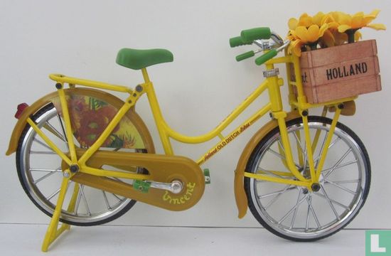 yellow granny bike with sunflowers - Image 1