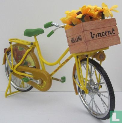 yellow granny bike with sunflowers - Image 2