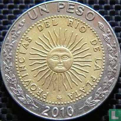 Argentina 1 peso 2010 - Image 1